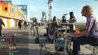[Feb 16th, '24] Busking in Venice Beach, LA w/ @MiaMakesMusic1, @jonsf, @OfficeDrummer & @scottmsayre