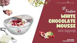 White Chocolate Mousse Recipe | Easy Elegant Holiday Dessert (No-Bake!)