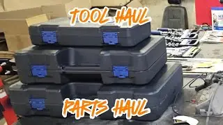 Tool haul from harbor freight northern tools and Amazon and parts haul from rock auto and Amazon