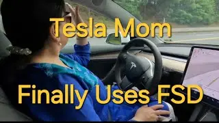 Tesla Mom оценивает FSD v12. Наконец-то чувствует себя комфортно после 2 лет #ai #4k #update