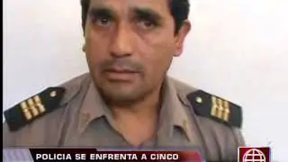 América Noticias -23.12.12- Policía se enfrentó solo a banda de delincuentes en Surquillo