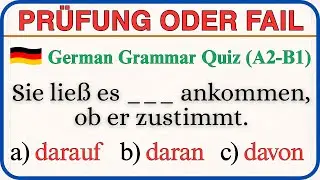 A2–B1 Deutsch Grammatik | Nur Muttersprachler bestehen das