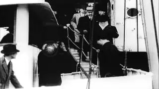 Maxim M. Litvinov, Russian Commissar of Foreign Affairs arrives in United States ...HD Stock Footage