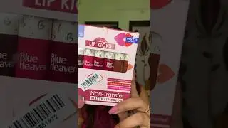 Blue Heaven Lip Kicks liquid lipsticks swatches all shades #lipstick #lipstickswatch #shorts