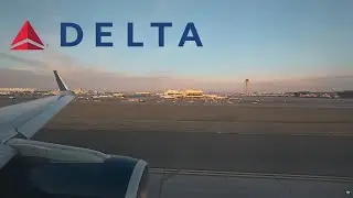Beautiful Sunrise Takeoff from Denver on a Delta Air Lines Airbus A321