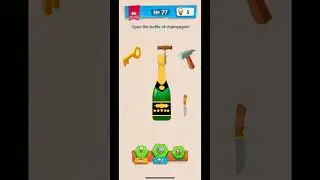 iq boost level no 77 || open the bottle of champagne! || #youtubeshorts #iqboost #trending #gameplay