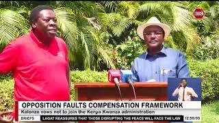 Kalonzo and Wamalwa fault the compensation framework of protest victims announced by gov't