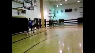 Donald Fisher hooping and playing around in a local area Flint gym.(#1 Power Forward in 2012)