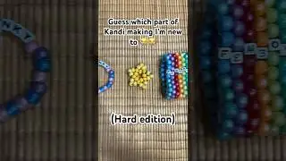 Guess which part of Kandi making I&rsquo;m new to 😻 (hard edition) #kandi #furry #therian #cringe