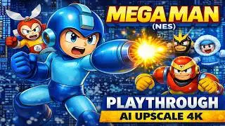 Mega Man (NES) Playthrough AI Upscale 4K Ultra HD