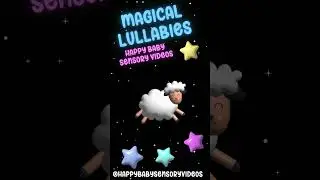 3D Baby Sensory Bedtime Lullaby Magic | High Contrast Visual Development (Calming Music!!!)