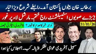 خان ڈاکٹررسائی آج، بیٹوں کے ویزے بیرون ملک علاج؛ بڑے صوبے رٹ ختم؟مارشل لاغور،لشکر آفریدی یا 8فروری