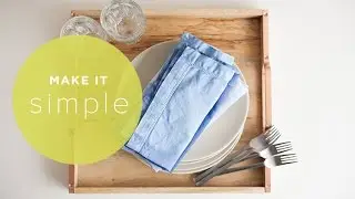 Make It Simple: DIY Dip Dyed Napkins