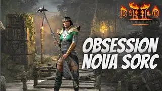 +7 Nova Obsession Rune Word Staff Build Patch 2.6 - Diablo 2 Resurrected
