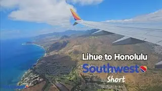 [4K60fps]Southwest Lihue to Honolulu Hawaii Interisland Travel Boeing 737 MAX 8 [TRIP REPORT]