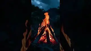 ASMR,NATURL CAMPFIRE CRACKING,STRESS RELEASED