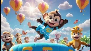 Five Little Monkeys Cloud Bounce Carnival | Лучшая коллекция детских песен и стишков
