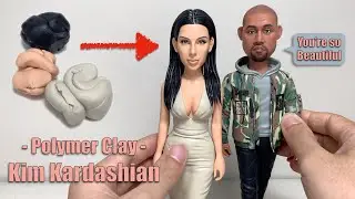 Kim Kardashian handmade from polymer clay, the full sculpturing process【Clay Artisan JAY】