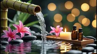 Sleeping Music for Deep Sleeping😴 Bamboo Water Fountain, Deep Relaxation Music, Spa and Massage #516