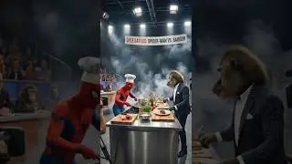 Spiderman Baboon Chef #marvel #spiderman #animation #challenge #new #feed #funny #fighting #viral