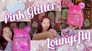 Loungefly Minnie Mouse Pink Glitter Backpack Unboxing | Truffle Shuffle