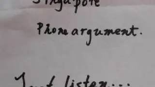 Singapore phone argument