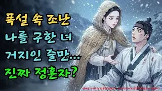 눈보라 인연이 만든 가짜 신부, 결정적 사건은? |야담·민담·전설·설화·옛날이야기·야사·오디오북