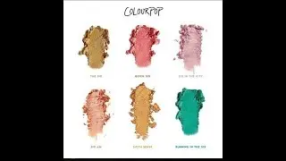6 NEW SHADES SUPER SHOCK SHADOW COLOURPOP 6 MILLI
