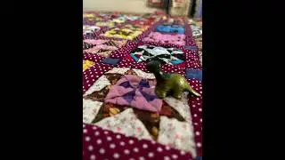 タペストリー完成 tapestry completed 「Japan patchwork vlog &beta;&epsilon;ทhandmade diyちくちくパッチワークキルト手作り暮らしハンドメイドブログ」