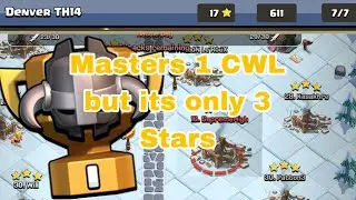 Masters 1 CWL but its only 3 Stars