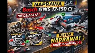 Jak Naprawić Szlifierke GWS 17-150 CI - Wymiana Łożysk, Szczotek, stojana i Regeneracja Komutatora&rdquo;