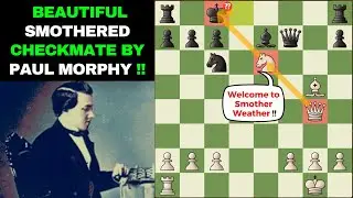 Paul Morphy goes for a smothered mate | Paul Morphy  vs Schrufer | 1859 | Chess Vaasam