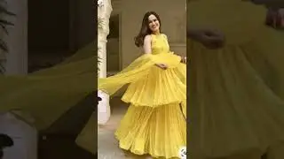 haldi function ke liye yellow beautiful outfit