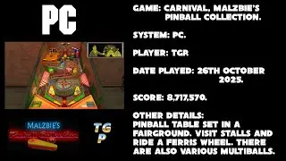 Carnival - Malzbie's Pinball Collection - PC - 8,717,570 points.