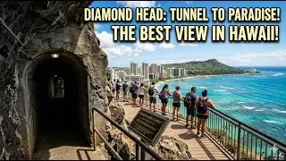 Diamond Head Hike Hawaii : Walking Through a Tunnel to the BEST View in Hawaii 🌋 #hawaii 