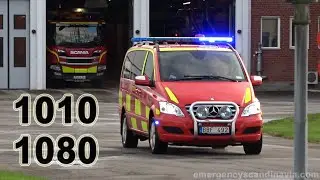 Kristianstad Fire Department responding with two units [SE | 10.2020]