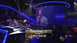 Rising Star - Adam Jaymes Sings 'I Won't Give Up'