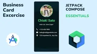 Business Card Exercise Design || Jetpack Compose Basics