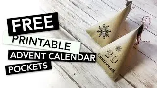 FREE Printable Christmas Advent Calendar Pockets / Christmas Countdown Calendar | FREEBIE