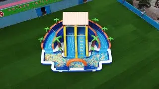 Large water slide with pool from Chinee inflatable T6-608