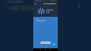 Control GSM aplikacja