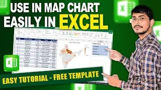 How to Create a Map Chart in Excel | Step-by-Step Tutorial for Beginners #excelshortsMap