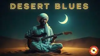 Frozen Sahara Blues 🌙 Deep Lonely Guitar Echoes in the Dark