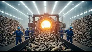 Inside the Highland Cattle Horn Recycling Factory | How Horns Are Cleaned, Cut & Reused