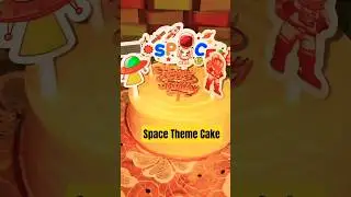 Space Theme Cake Decoration 🎂 🤯 #shorts