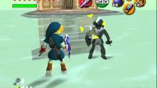 Ocarina of Time: Disarmed / Swordless Dark Link Glitch