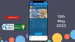My Telenor Quiz 13 May 2020 - My Telenor App Questions, Answers - Test Your Skills