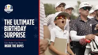 Young U.S. Ryder Cup Fan Gets Birthday Gift He'll Never Forget | 2025 Ryder Cup
