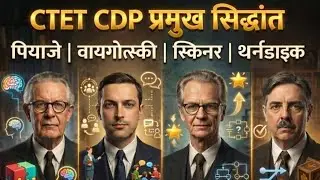 CTET CDP प्रमुख सिद्धांत | पियाजे&ndash;वायगोत्स्की&ndash;स्किनर&ndash;थॉर्नडाइक | 100% Sure Questions 🔥 #ctet #cdp 