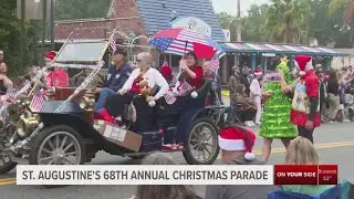Thousands gather in Downtown St. Augustine for the city's 68th annual Christmas parade